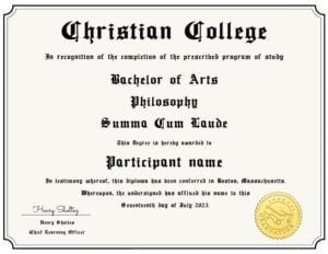 College Diploma Template