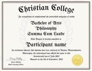 College Diploma Template