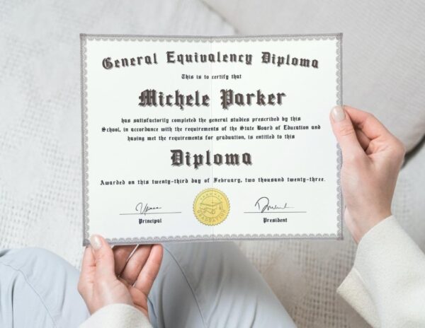 General Education Diploma Certificate | GED Diploma Template