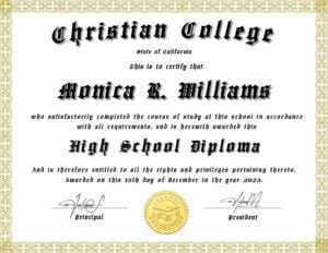 College Diploma Template