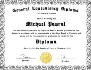 GED Diploma Template