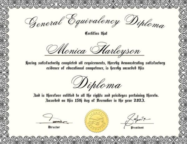 Certificate of Achievement Template with Gold Seal