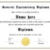 Professionally Crafted Equivalency Diploma Template