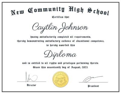 Custom General Equivalency Diploma Template