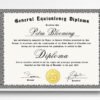 Online University Degree Diploma Template