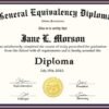 Editable Certificate of Completion Template with Dark Blue Background and Golden Frame
