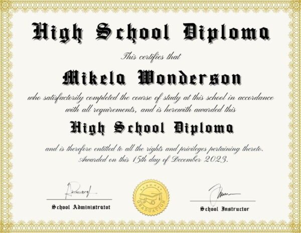 A digital high school diploma online for adults.