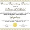 Editable GED Diploma with Gold Seal