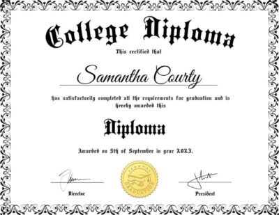 Enhance your professional image with our GED diploma template, showcasing your academic achievement in a stunning layout for potential job seekers.