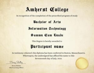 College Diploma Template