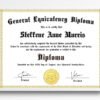 Gift Certificate Template in White Wall Frame with Gold Seal