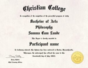 College Diploma Template