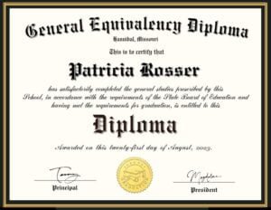 GED Diploma Template