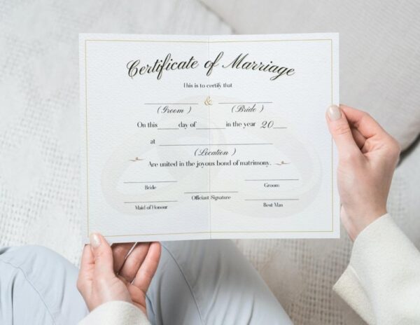 Marriage License Template | Marriage Keepsake for You