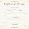 A beautifully designed wedding ceremony certificate template for your special day.