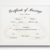 Marriage License Adorning a Living Room Wall