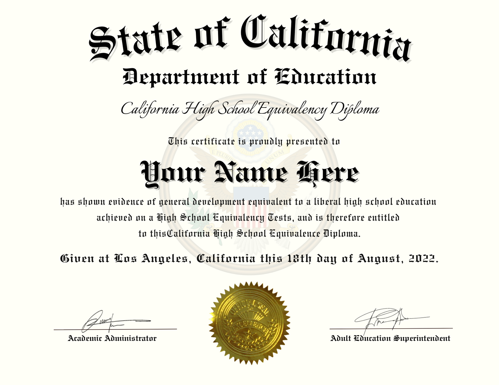 GED Diploma Certificate Online Diploma Maker GED Diploma Certificate Online Diploma Maker