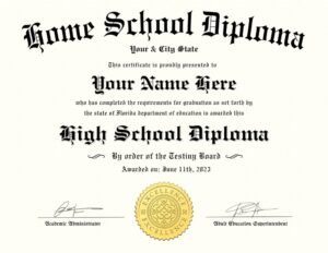 HomeSchool Diploma Template