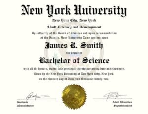 New York Diploma Template