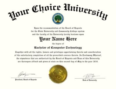 College diploma template design
