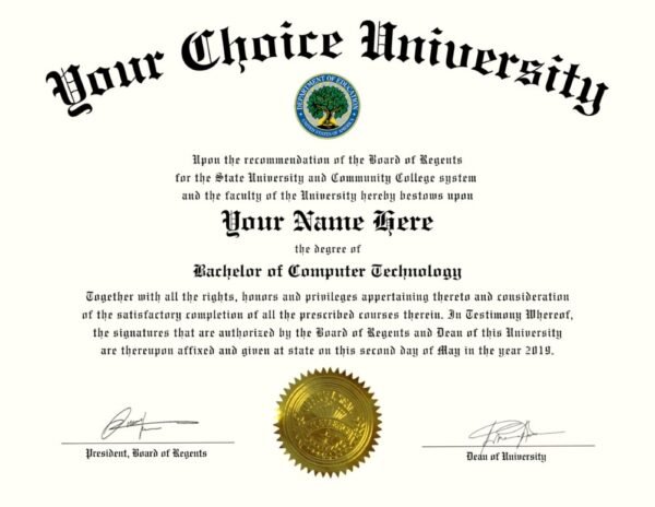 College diploma template design