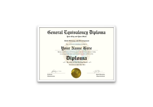 printable ged diploma template