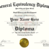 Los Angeles GED Diploma Template