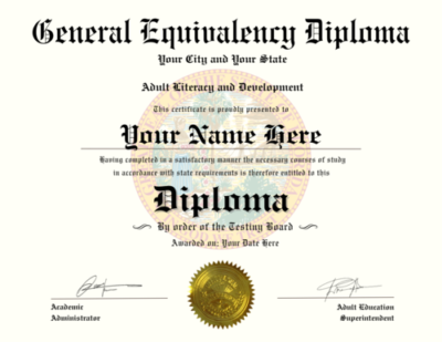 Get a realistic Florida GED Diploma Template for personal or replacement use. High-quality design, customizable, and fast delivery!